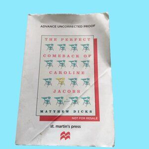The Perfect Comeback of Caroline Jacobs Novel First Edition Advance Copy Book